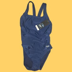 NWT Speedo Solid Super Pro ProLT Size 6/32 Competitive Swim 1Piece Blue Workout